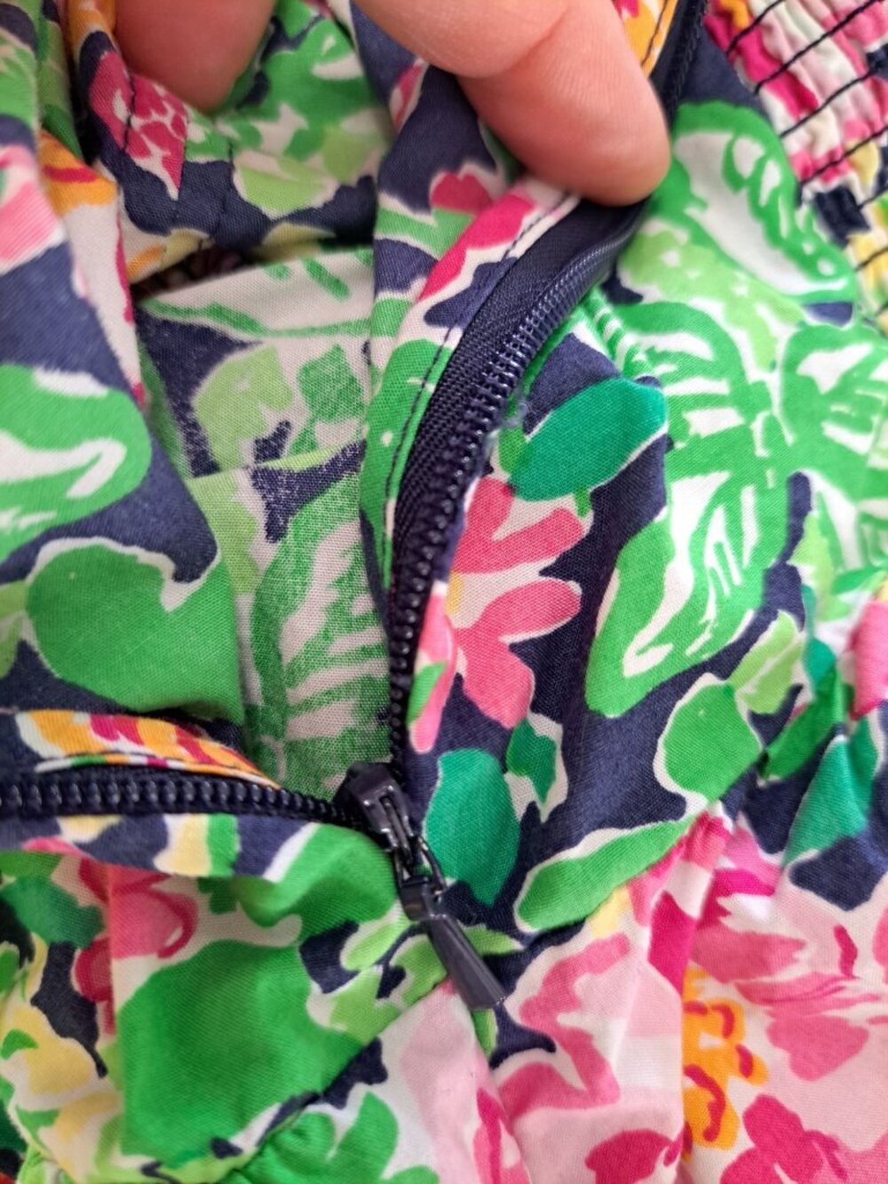 Lilly Pulitzer Gardenia Floral-Print Sleeveless Peplum Top 6 Multicolor Cotton - Picture 15 of 15